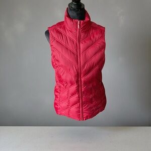 Eddie Bauer Women's Premium Goose Down Red Vest